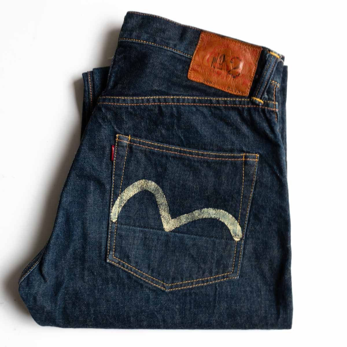 雰囲気抜群/濃紺】EVISU 【LOT.2001 デニムパンツ】32×35 エビス