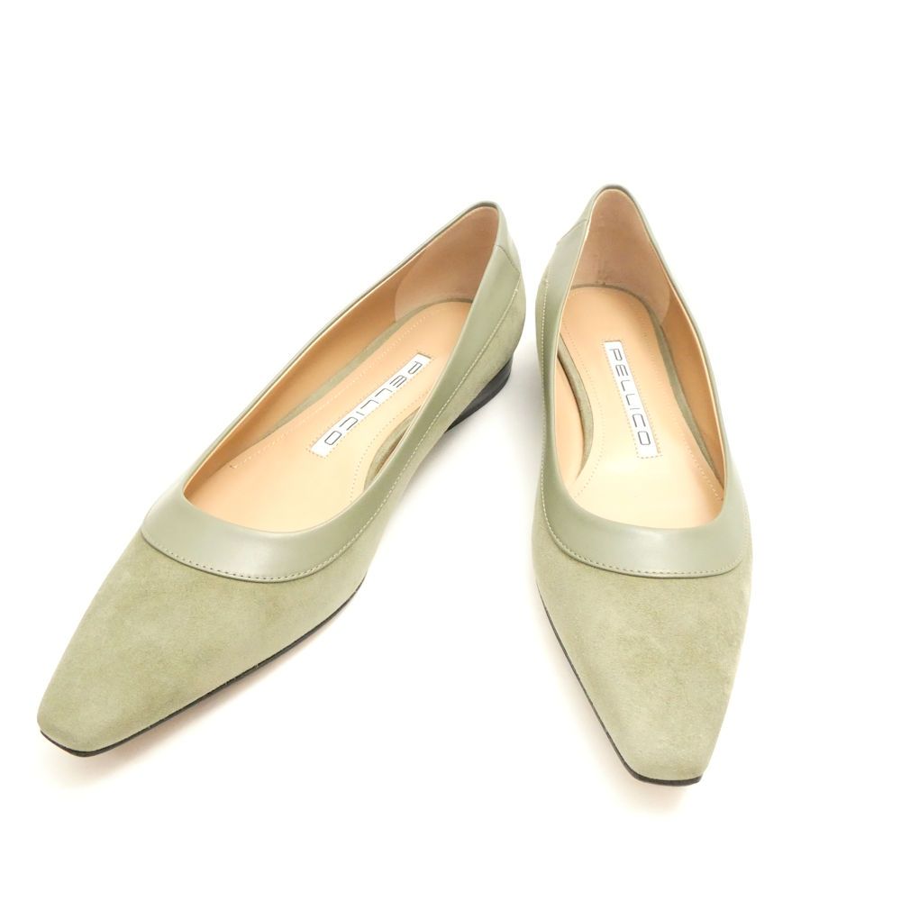PELLICO ペリーコ 0676 VENERE パンプス 36 1 2 23.5 cm相当 オリーブ CAPULET OLIVE ローヒール レディース AO 3449