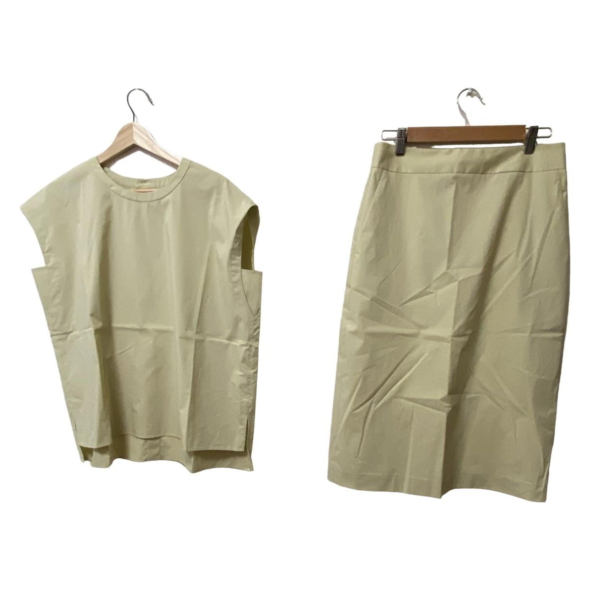 23区 ニジュウサンク スカートセットアップ レディース ベージュ