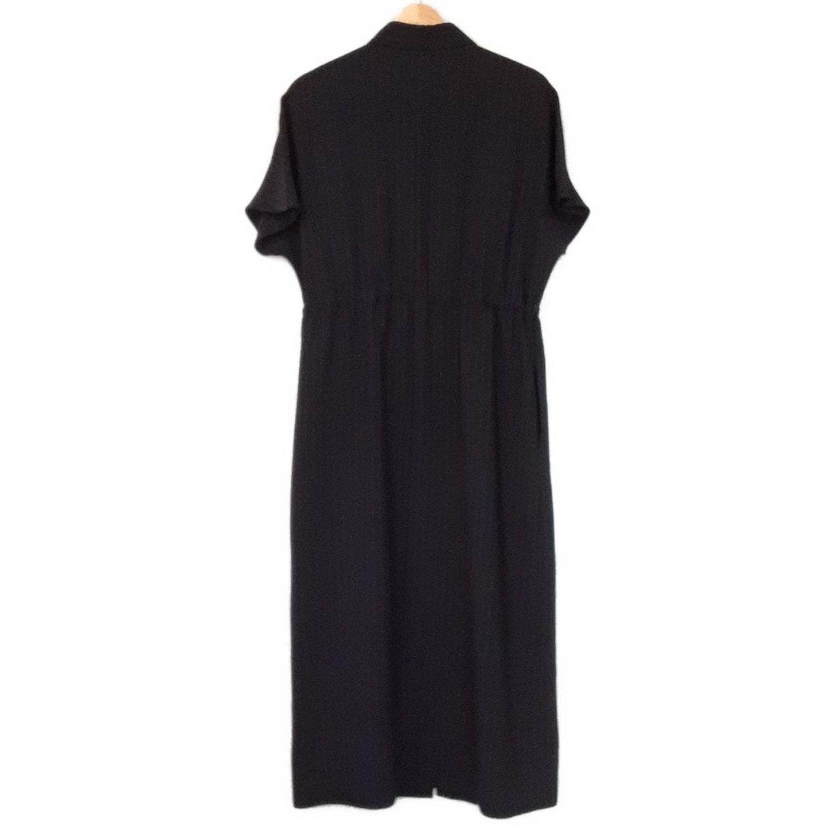 SOEJU ソージュ ワンピース サイズT XL レディース ダークネイビー ライトグレー レギュラー 半袖 ロング ストライプ