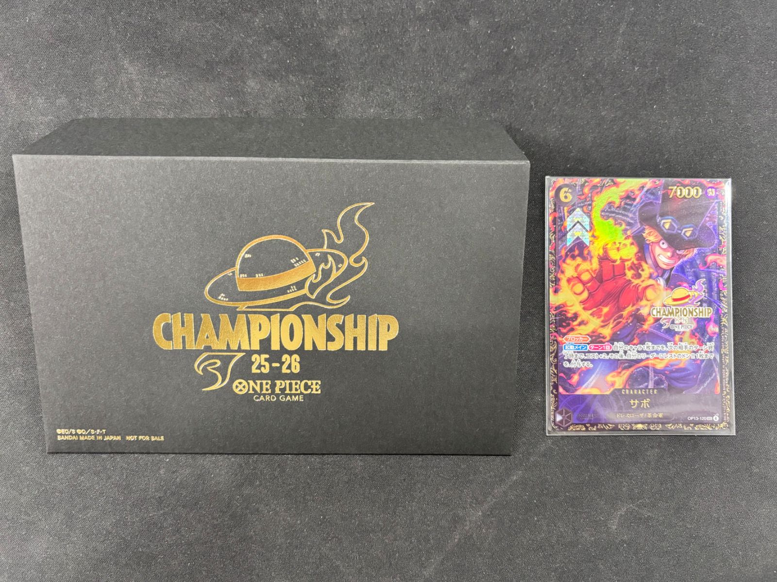 ワンピースカード サボ OP 13-120 SEC チャンピオンシッププロモ 25-26 A 002