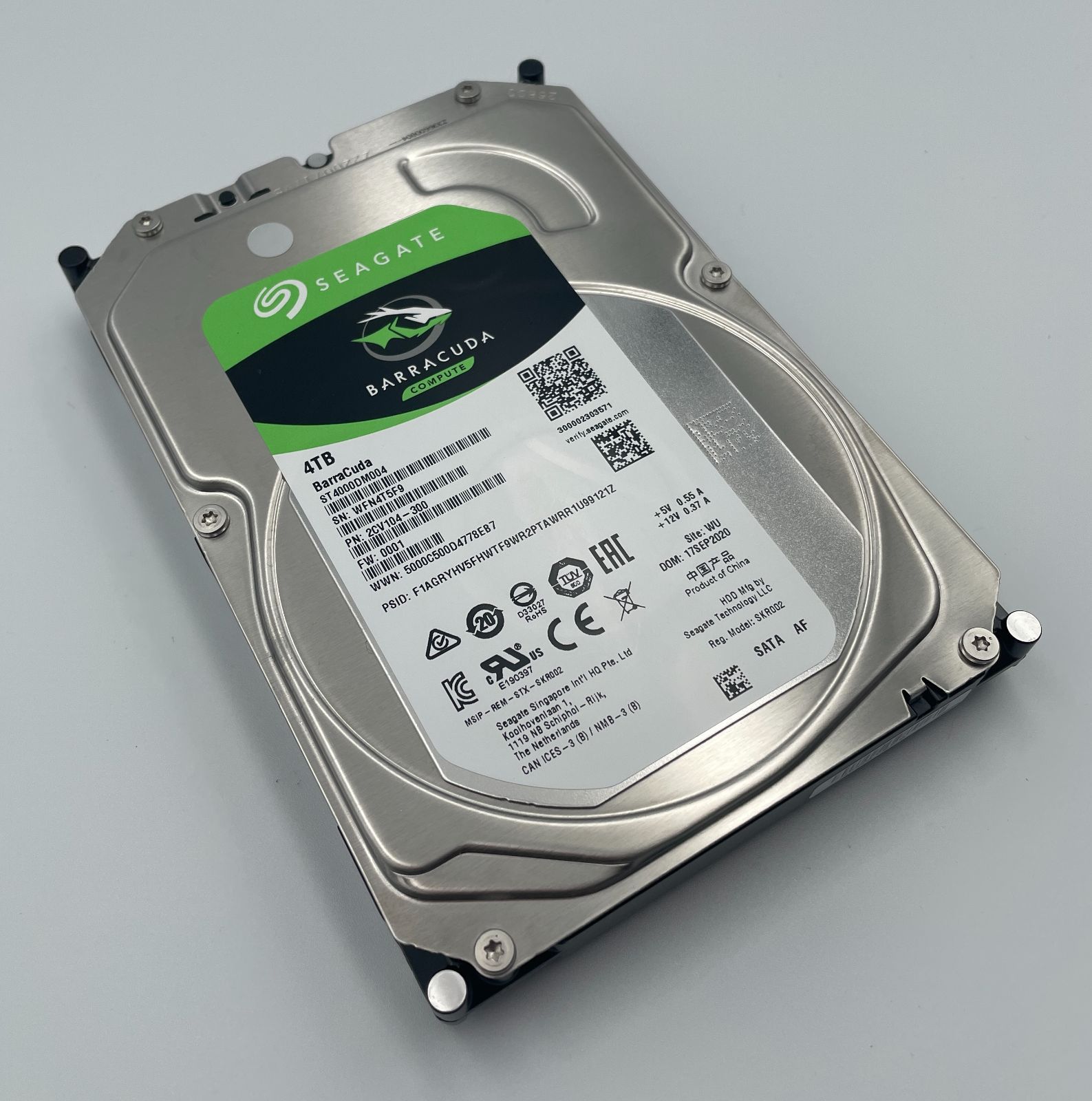 管理番号3249 .co.jp Seagate 3.5インチ 内蔵 HDD ハードディスク4 TB 2年保証 5 400 rpm BarraCuda 品