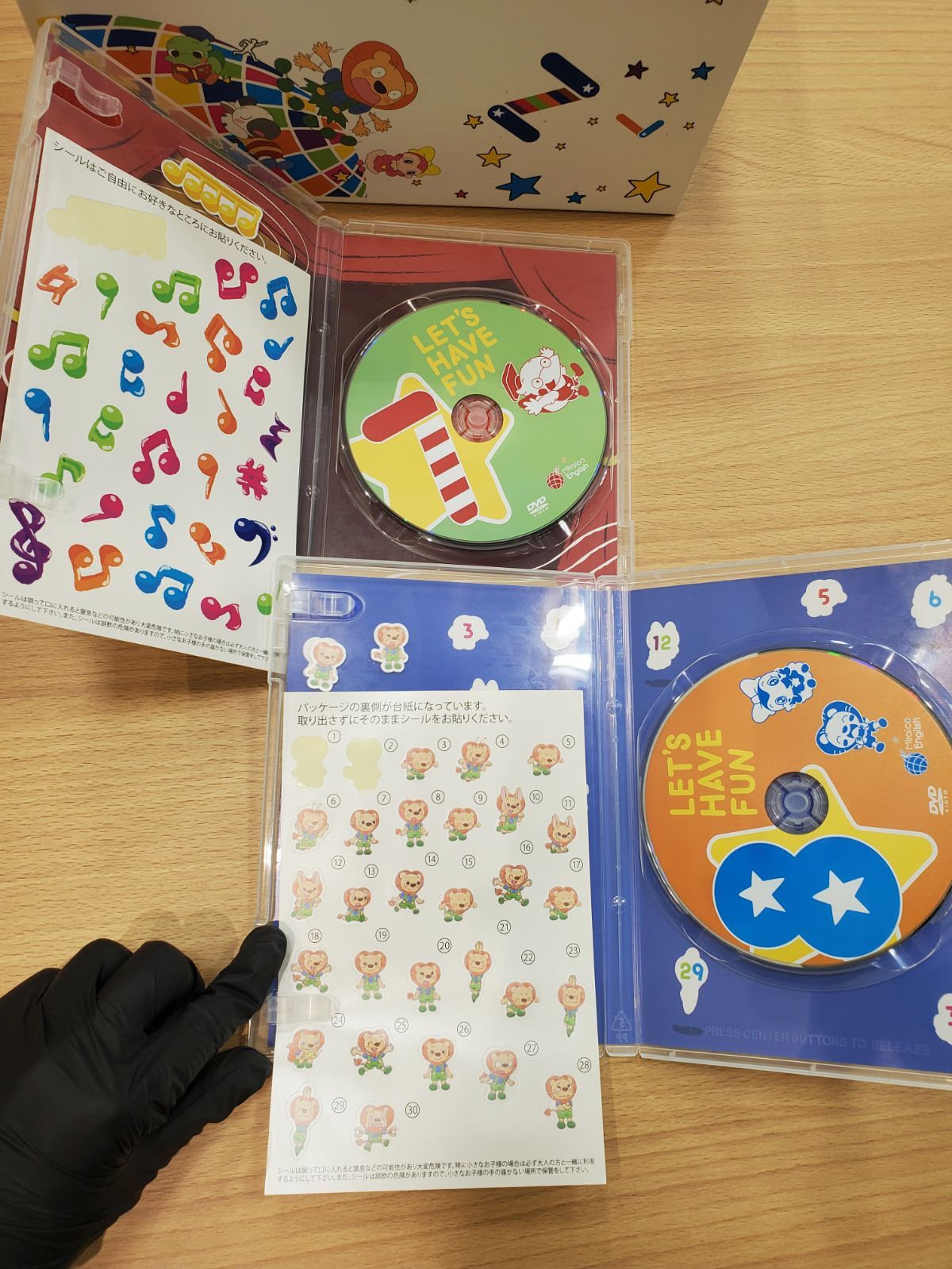 EL 6 英語教材 ミライコ イングリッシュ BOX DVD CD シール一部使用済み MK 11320 DVDケーススリム キッズ ファミリー 