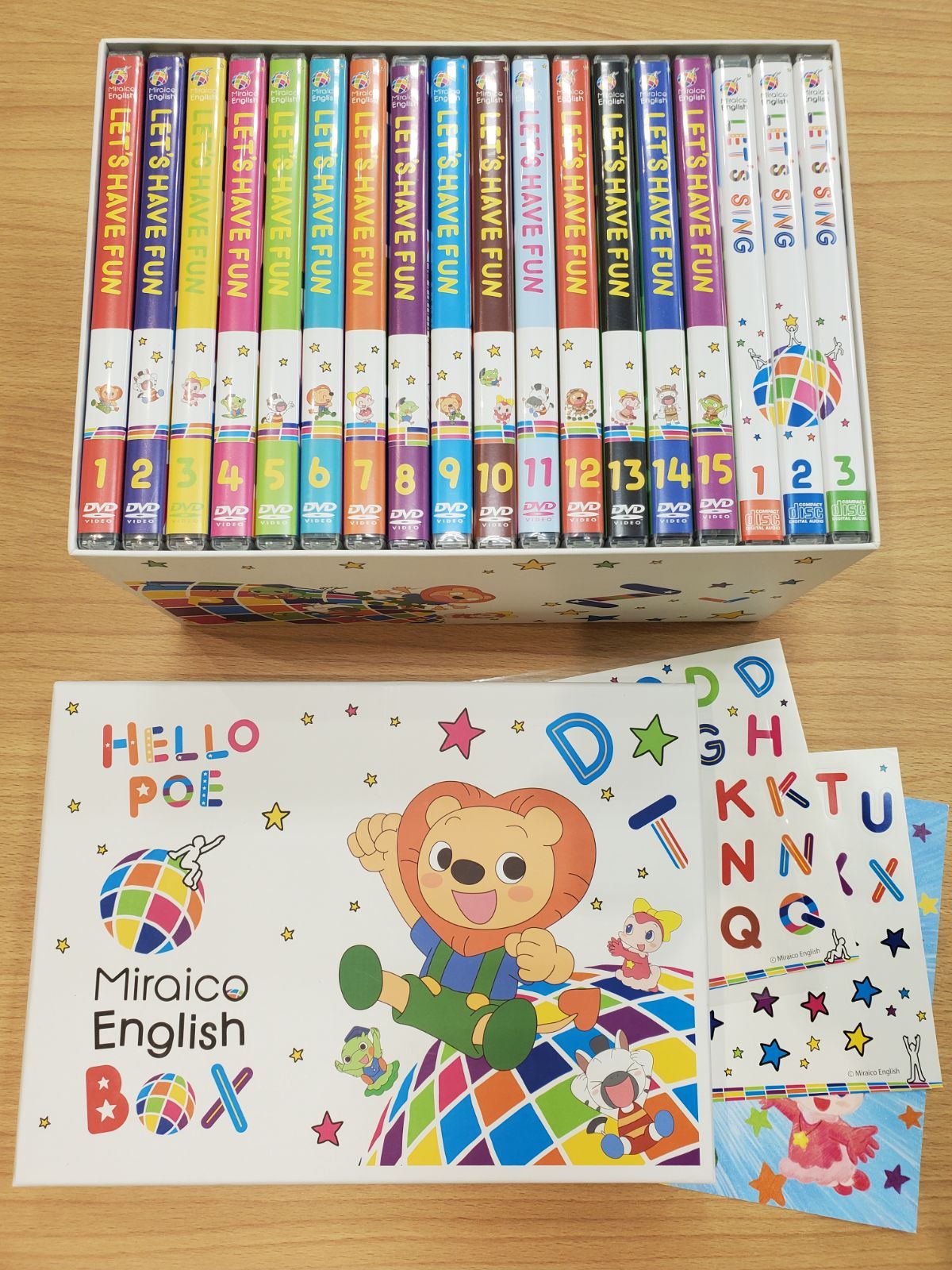 EL 6 英語教材 ミライコ イングリッシュ BOX DVD CD シール一部使用済み MK 11320