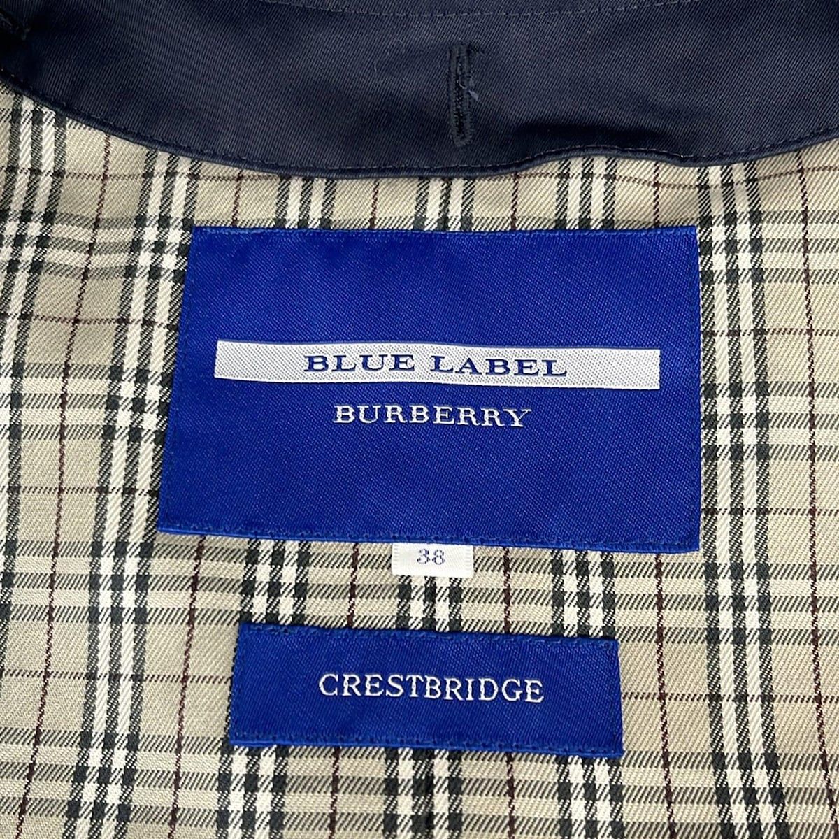 バーバリーブルーレーベル トレンチコート サイズ38 M レディース