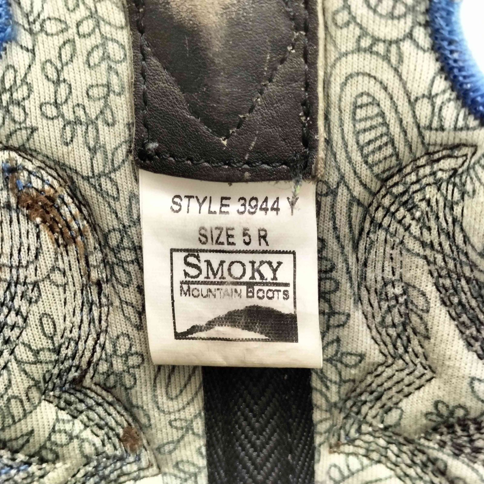  ユーズドフルギ 古着 SMOKY BOOTS レザーウエスタンブーツ レディース 5 R ウエスタンブーツ ブーツ