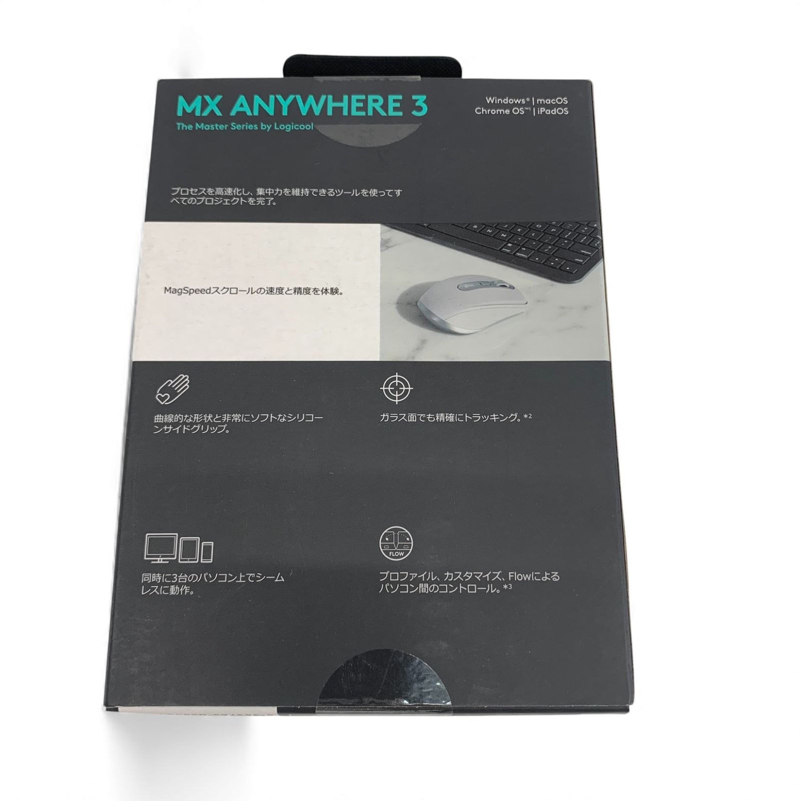 logicool ロジクール 高速スクロールホイール 充電式 ワイヤレスマウス 無線 ホワイト