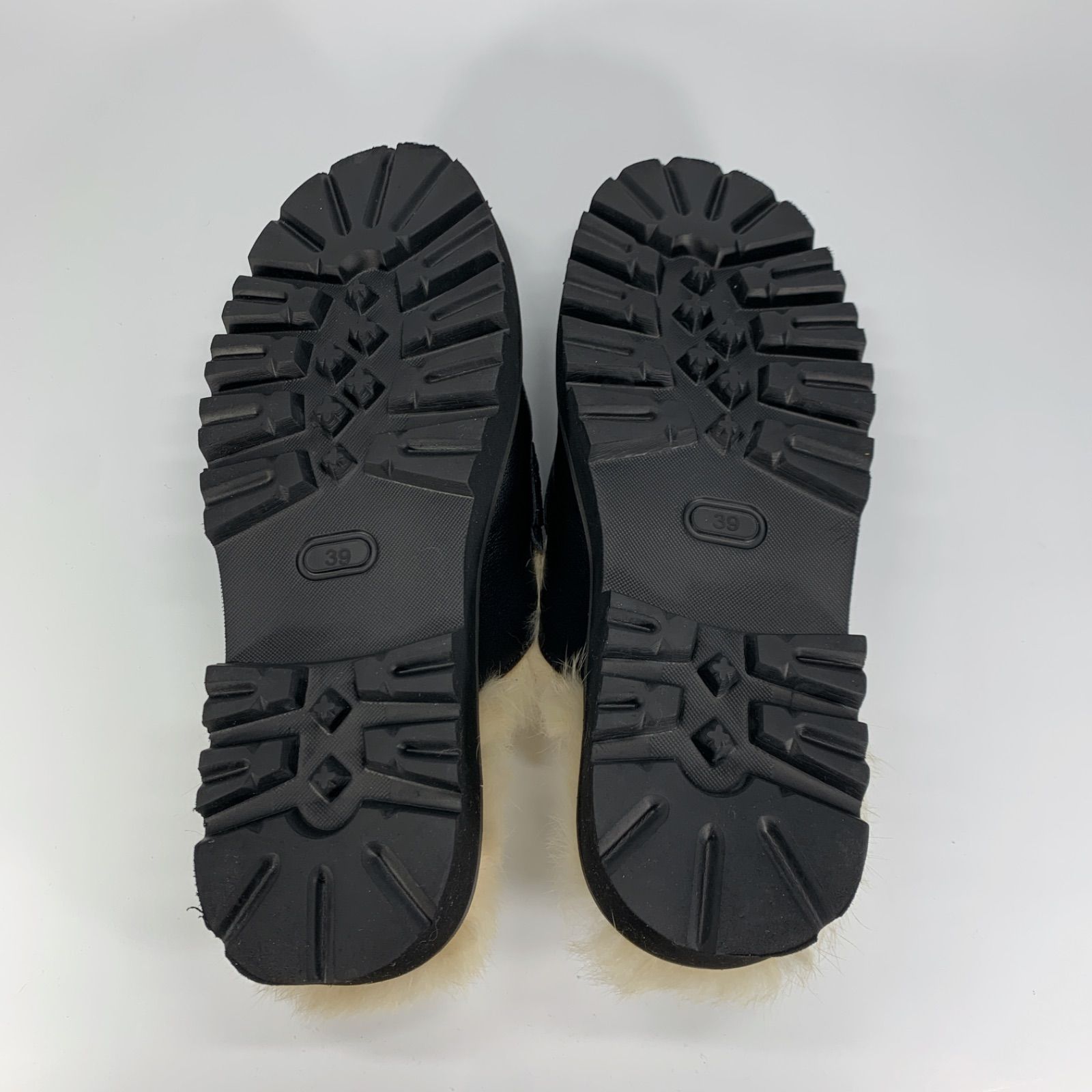 美品◯ REMME レメ ビットローファー スリッポン ファー ブラック 39