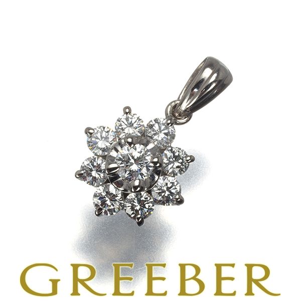 TASAKI タサキ ペンダントトップ ダイヤ ダイヤモンド 0.50 ct フラワー Pt 900 180557