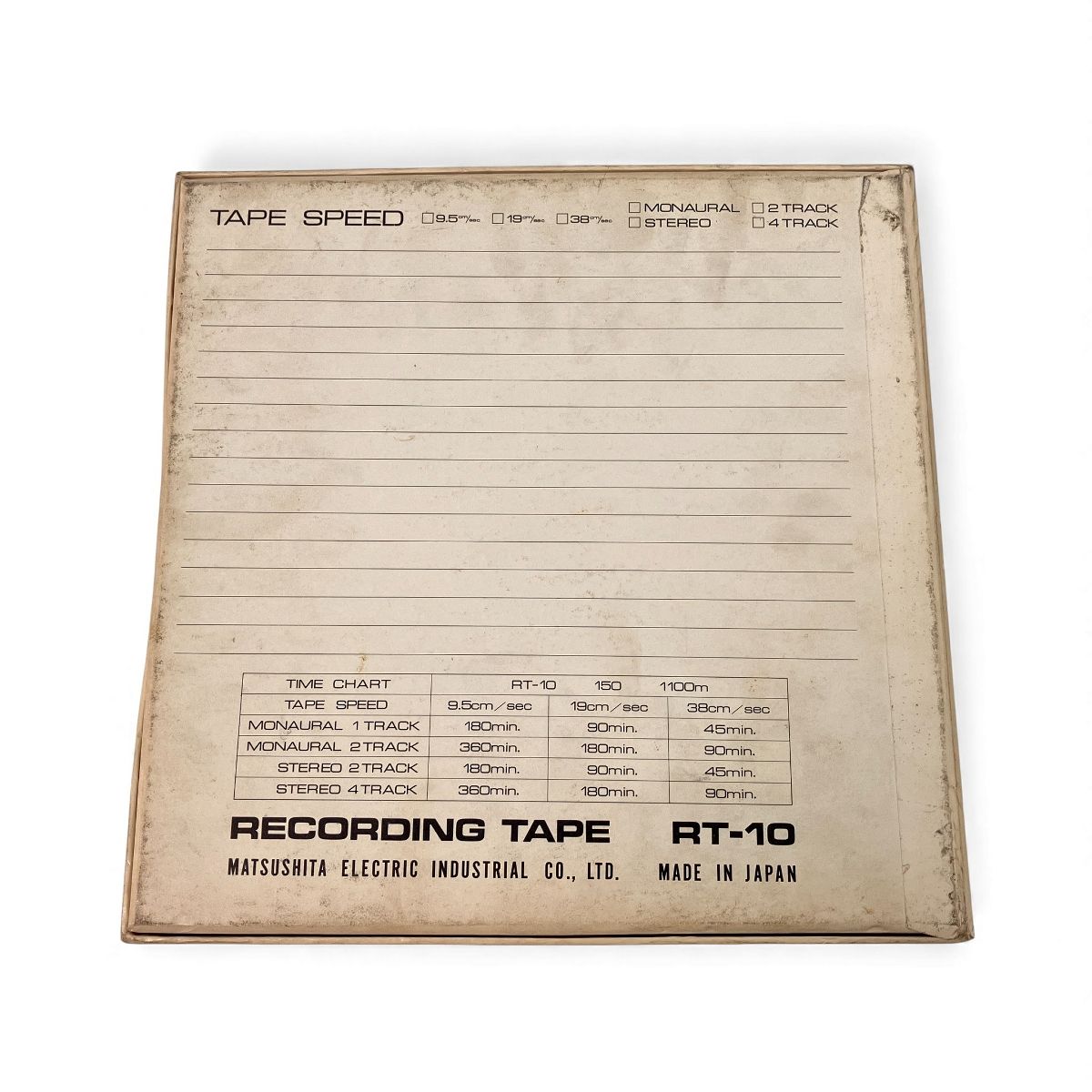 Technics レコーディング テープ RT 10 150 オーディオ テクニクス