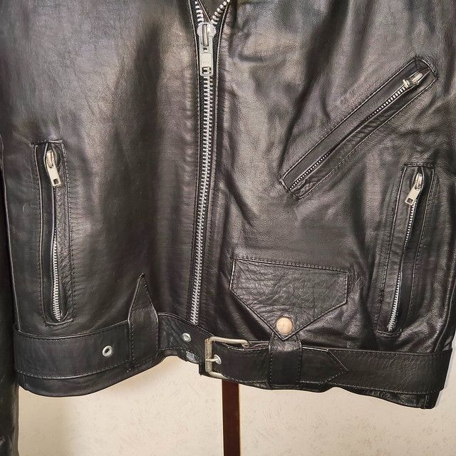 本革 ライダースジャケット 革ジャン アメジャン ダブル 80s メキシコ