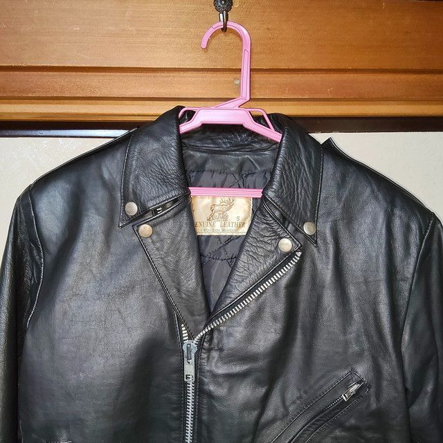 本革 ライダースジャケット 革ジャン アメジャン ダブル 80s メキシコ