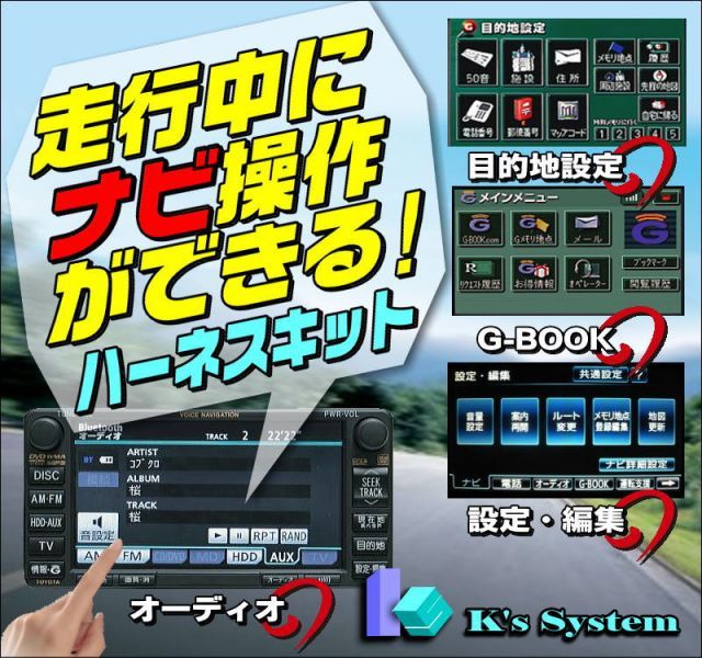 アルティス AVV50N H26.9～H27.9 ダイハツ純正メーカーオプションSDナビ対応 走行中にナビ操作ができるナビキット(NAVIキット)【NV-04】 ケーズシステム社製ハーネスキット