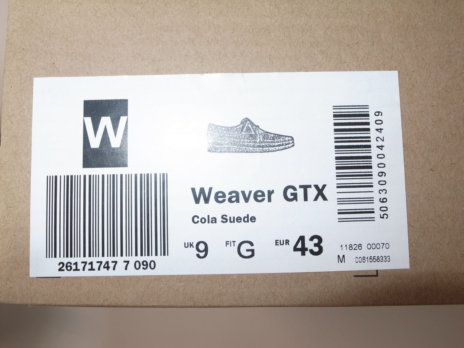 Clarks クラークス Weaver GTX ウィーバー ゴアテックス cola UK 9 27 cm