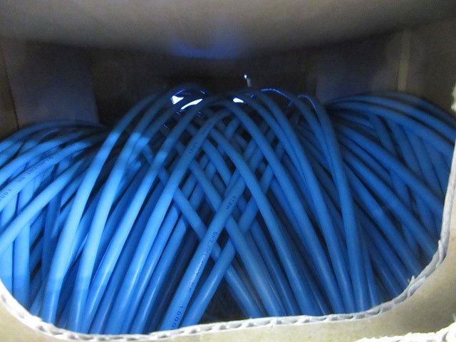 LAN用ツイストペアケーブル0.5mm×4P 長さ178m(薄青) SKLAN-Cat.5e