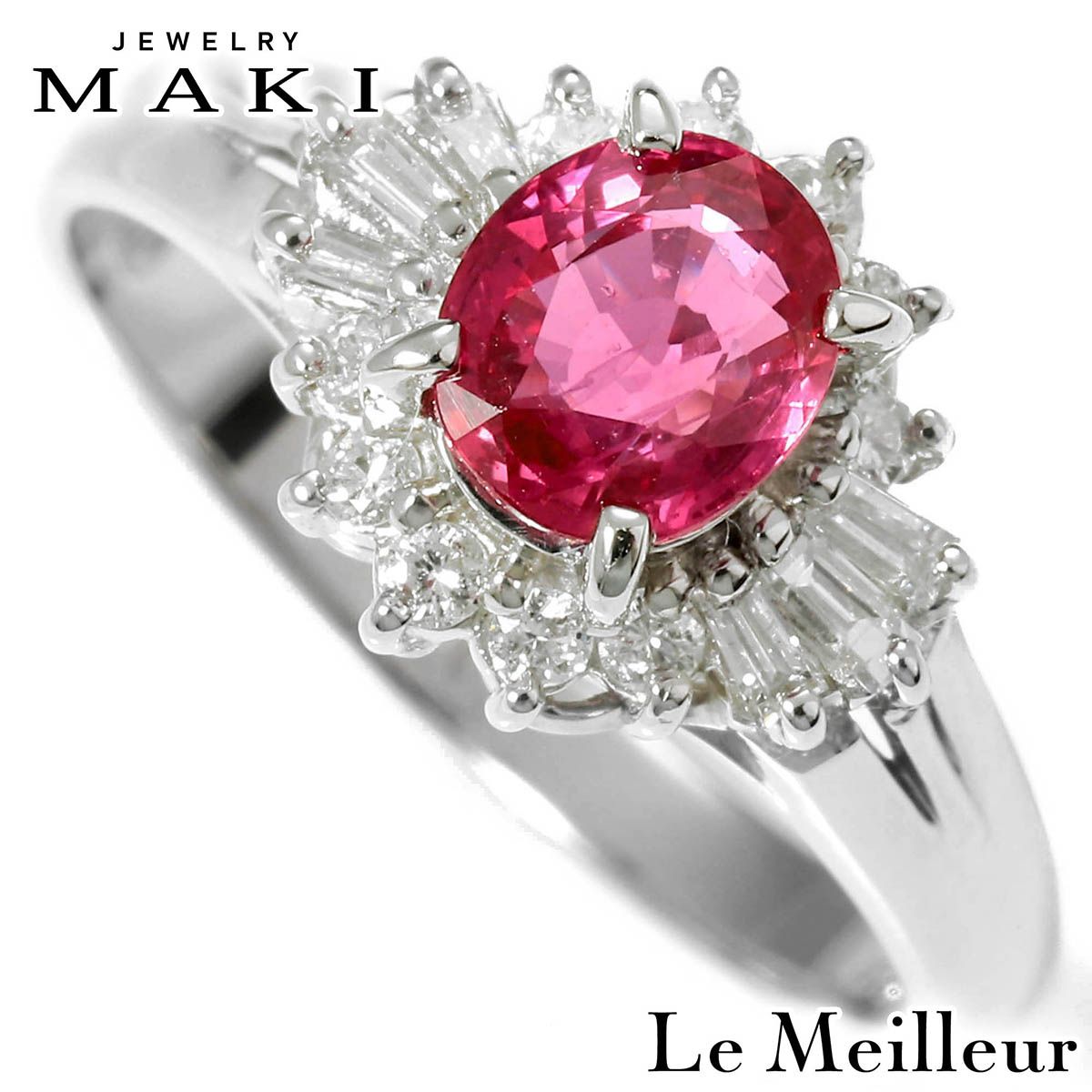 ジュエリーマキ MAKI リング 指輪 ルビー 0.91ct ダイヤモンド 0.25ct