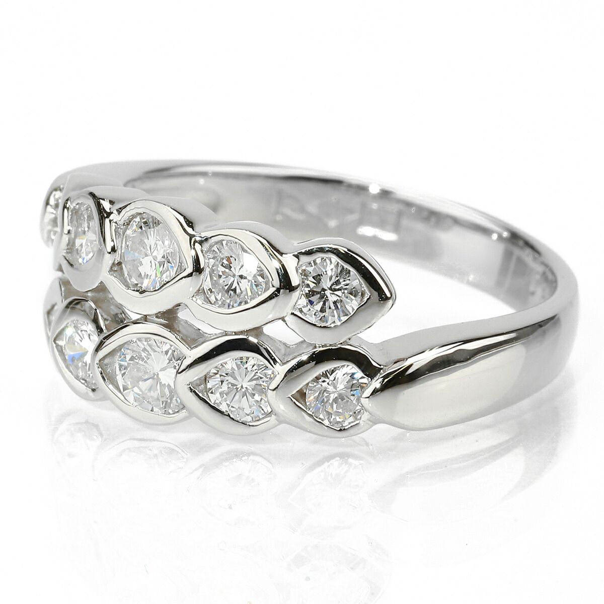 ダイヤモンド 0.8ct プラチナ Pt900 リング SIクラス 指輪 13号 中古 