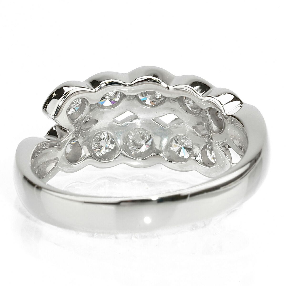 ダイヤモンド 0.8ct プラチナ Pt900 リング SIクラス 指輪 13号 中古 