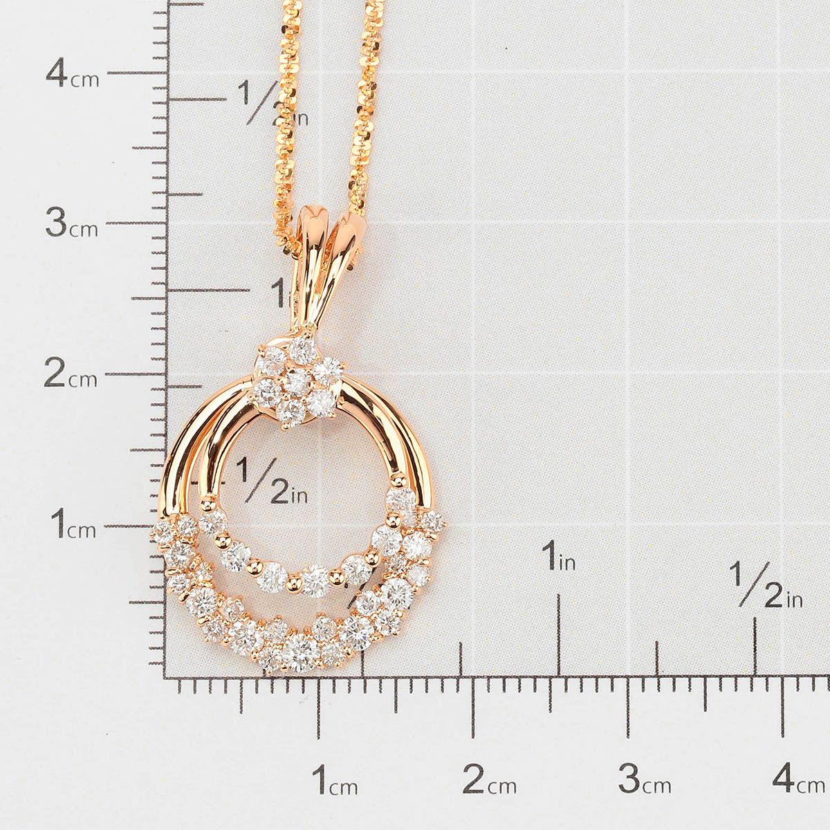 ペンダントネックレス ダイヤモンド 1.0ct K18 中古 プレラブド 返品OK 