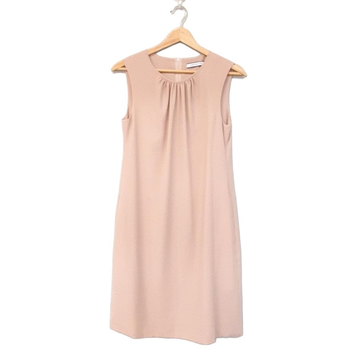 FOXEY YORK フォクシーニューヨーク ワンピース サイズ38 M レディース - 36315 ライトピンク クルーネック ノースリーブ ひざ丈