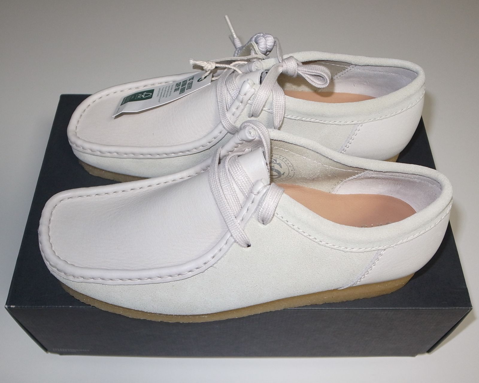 Clarks クラークス ワラビー ホワイト コンビ UK 6.5 24.5 cm