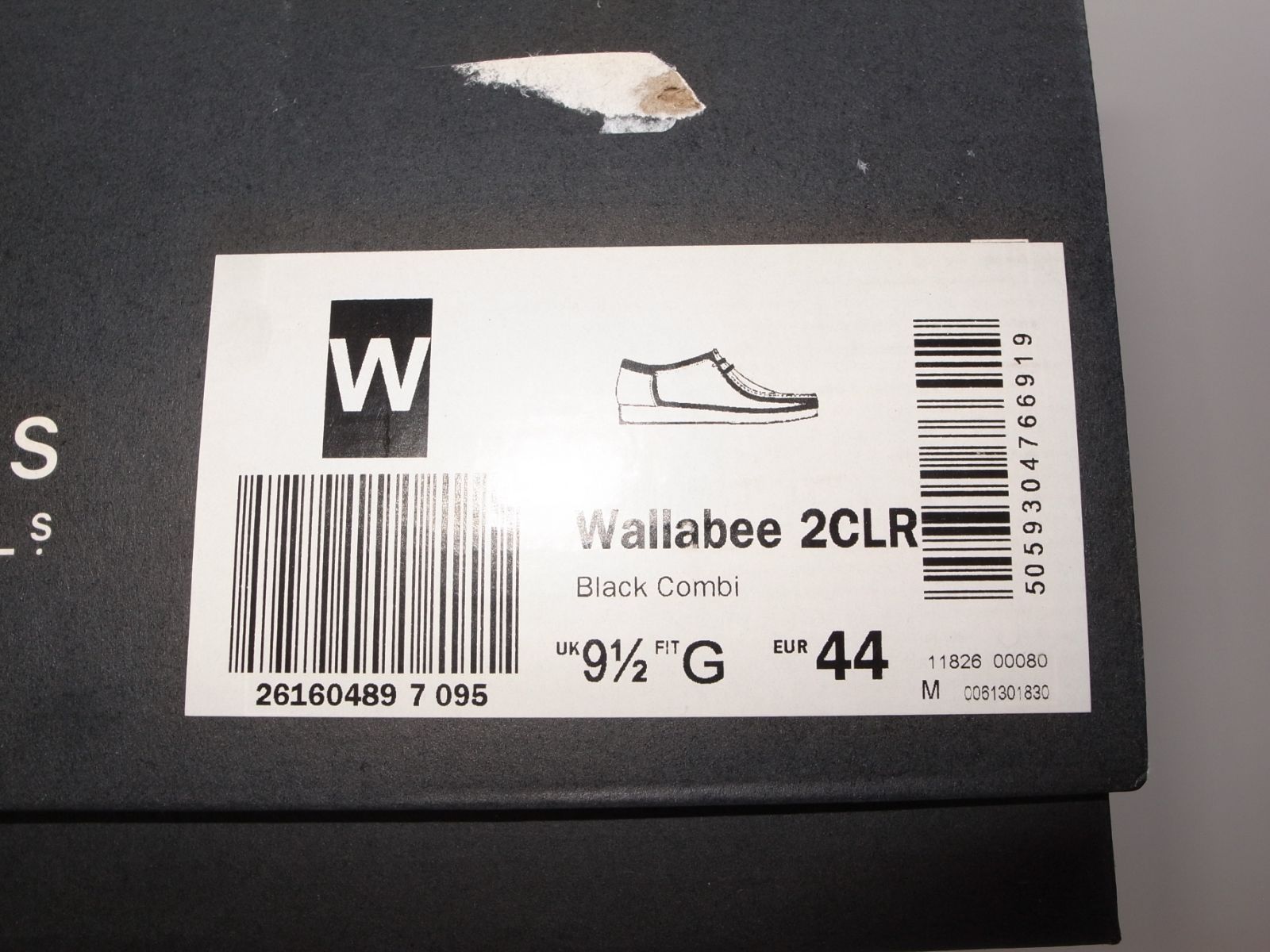 Clarks クラークス ワラビー ブラック コンビ UK 9 5 27 cm