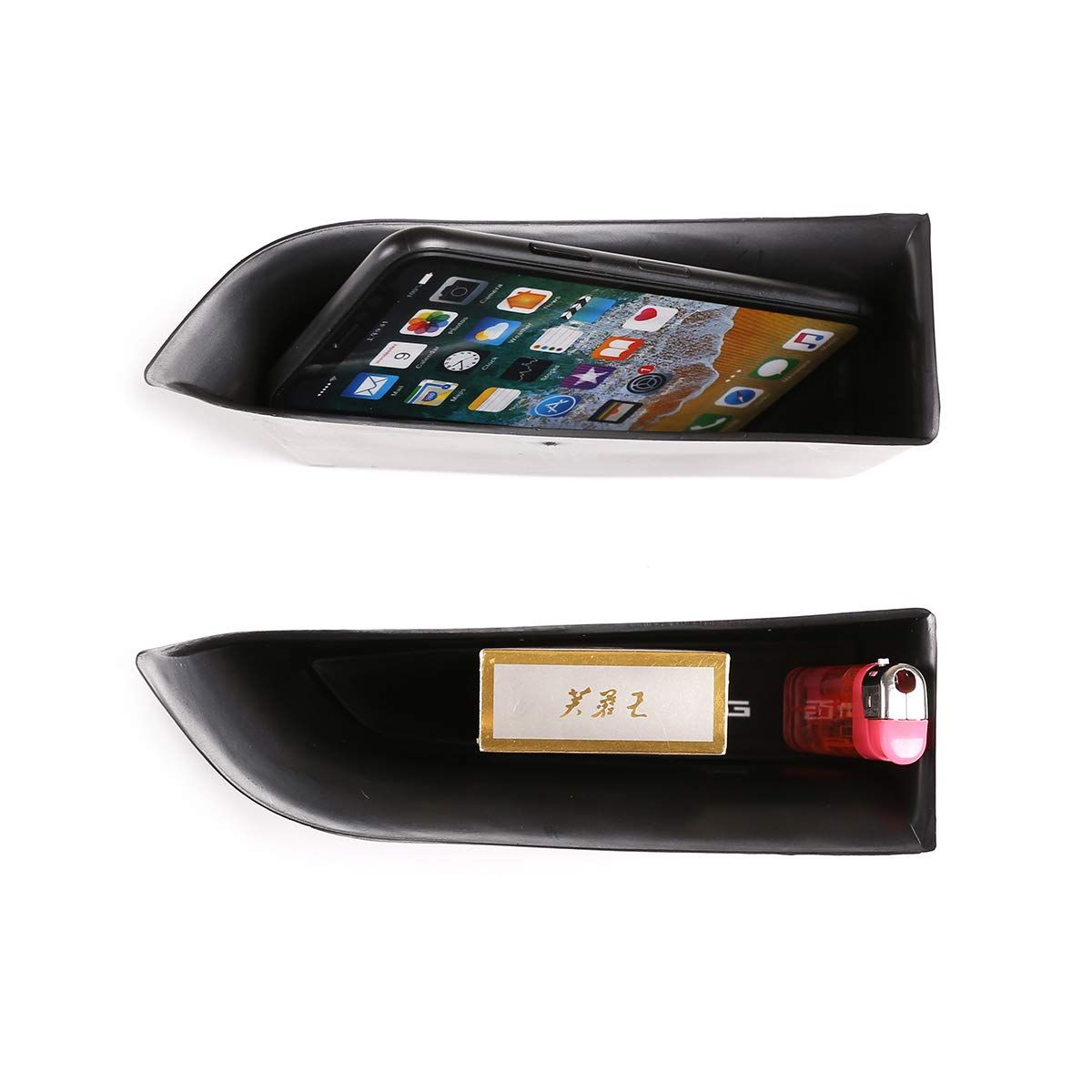 ABSプラスチックインナーカードア収納ボックスホルダー メルセデスベンツ Cクラス クーペ W205 2ドア