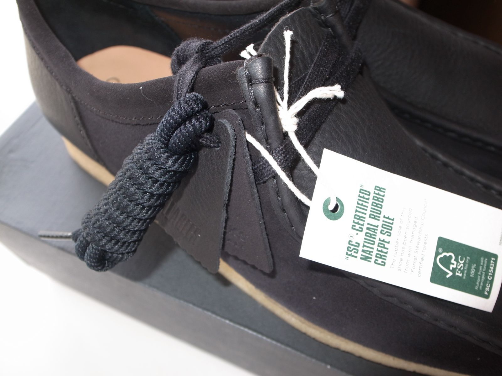 Clarks クラークス WALLABEE ワラビー ブラック コンビ UK8.5 26.5cm