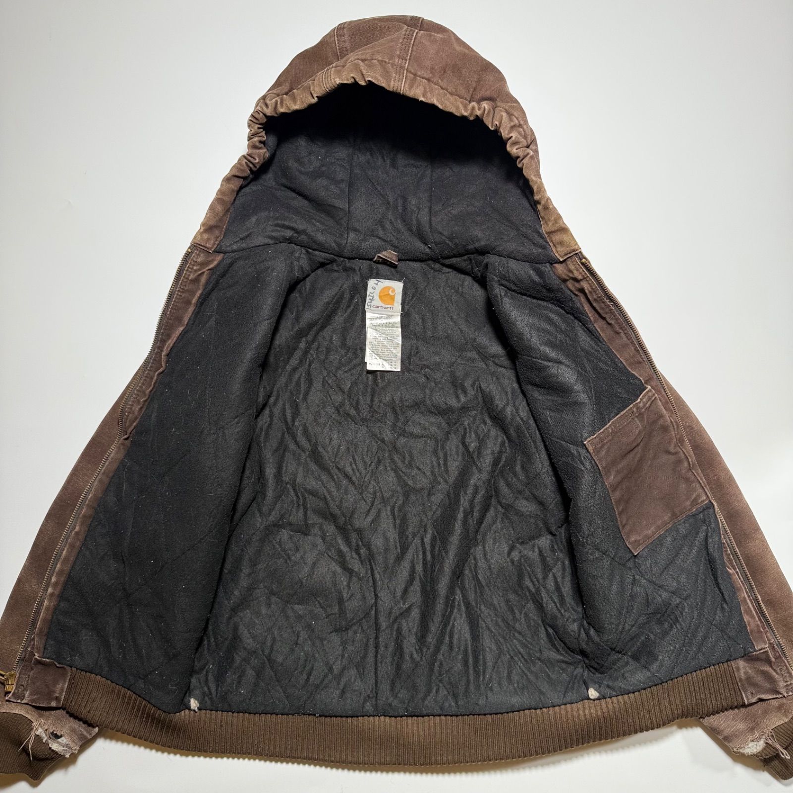 カーハート ダークブラウン アクティブジャケット 10-12歳用 carhartt