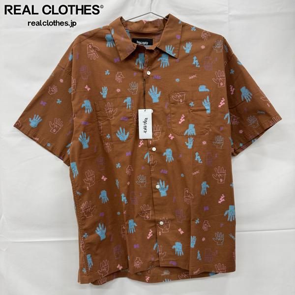 MASSES マシス 24 SS SHIRT S HAND 半袖シャツ ハンド ブラウン SS_MSS_037 L