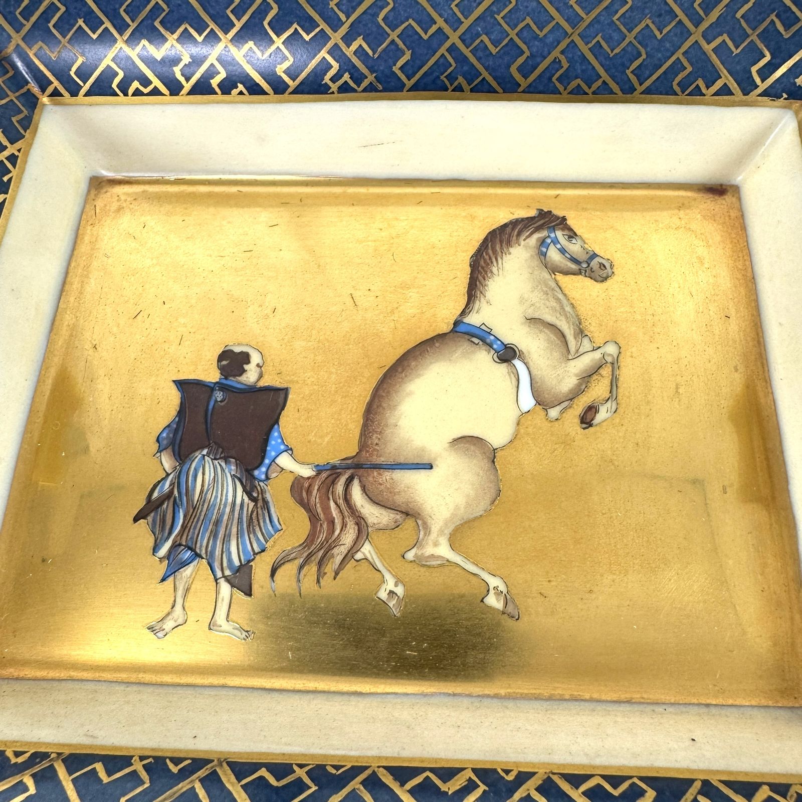 □エルメス□アッシュトレイ□灰皿□磁器□武士□侍□J0398 - メルカリ