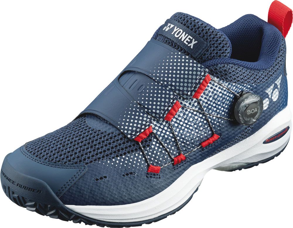 ヨネックス YONEX テニス テニスシューズ オールコート用 パワークッション コンフォート ワイド ダイヤル4 AC SHTCWD4A 019 ネイビーブルー 27.0