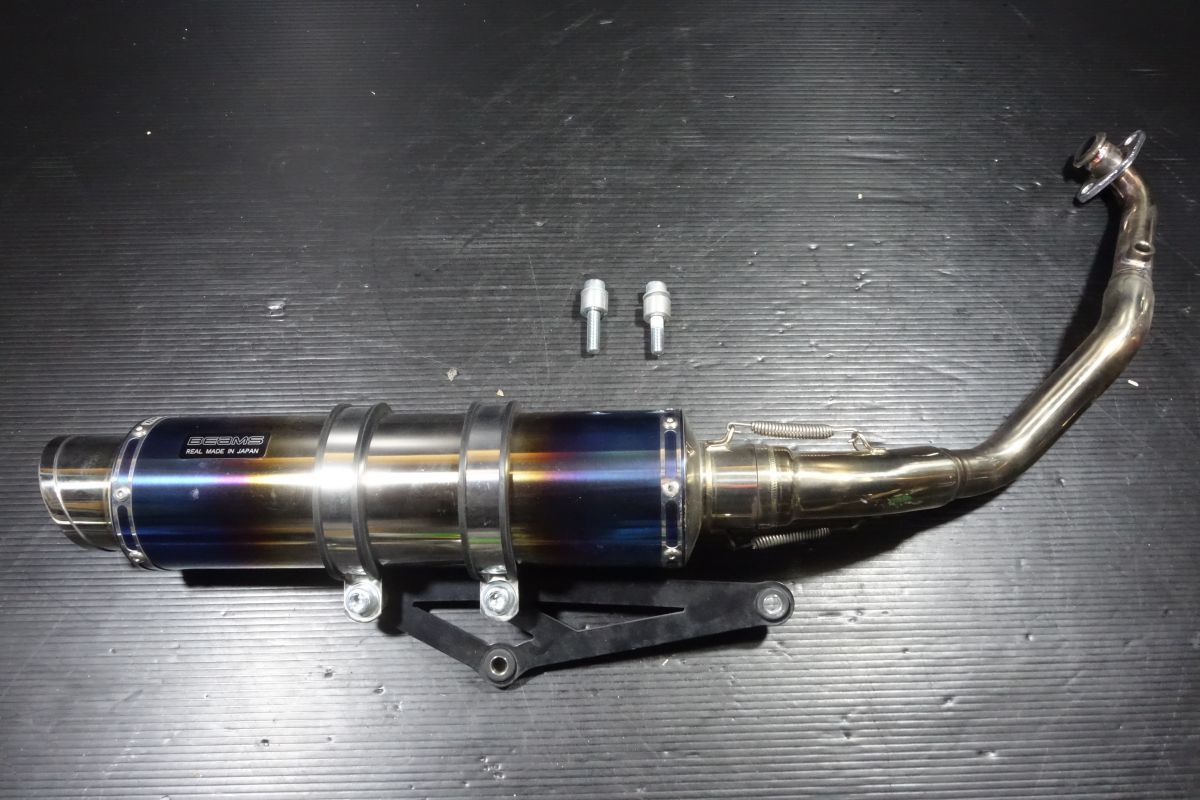 BEAMS マフラー JOG125 R-EVO ヒートチタン フルエキゾースト BEAMS マフラー JOG125 R-EVO ヒートチタン フルエキゾースト R-EVO