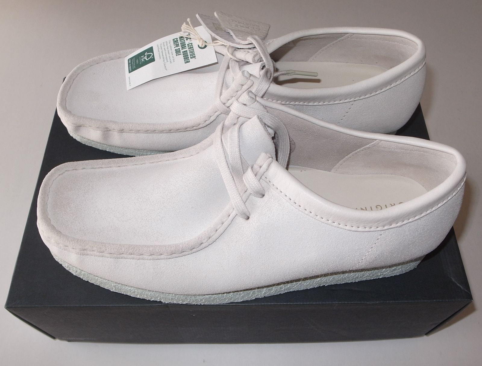 Clarks クラークス ワラビー white suede UK 10 5 28 cm
