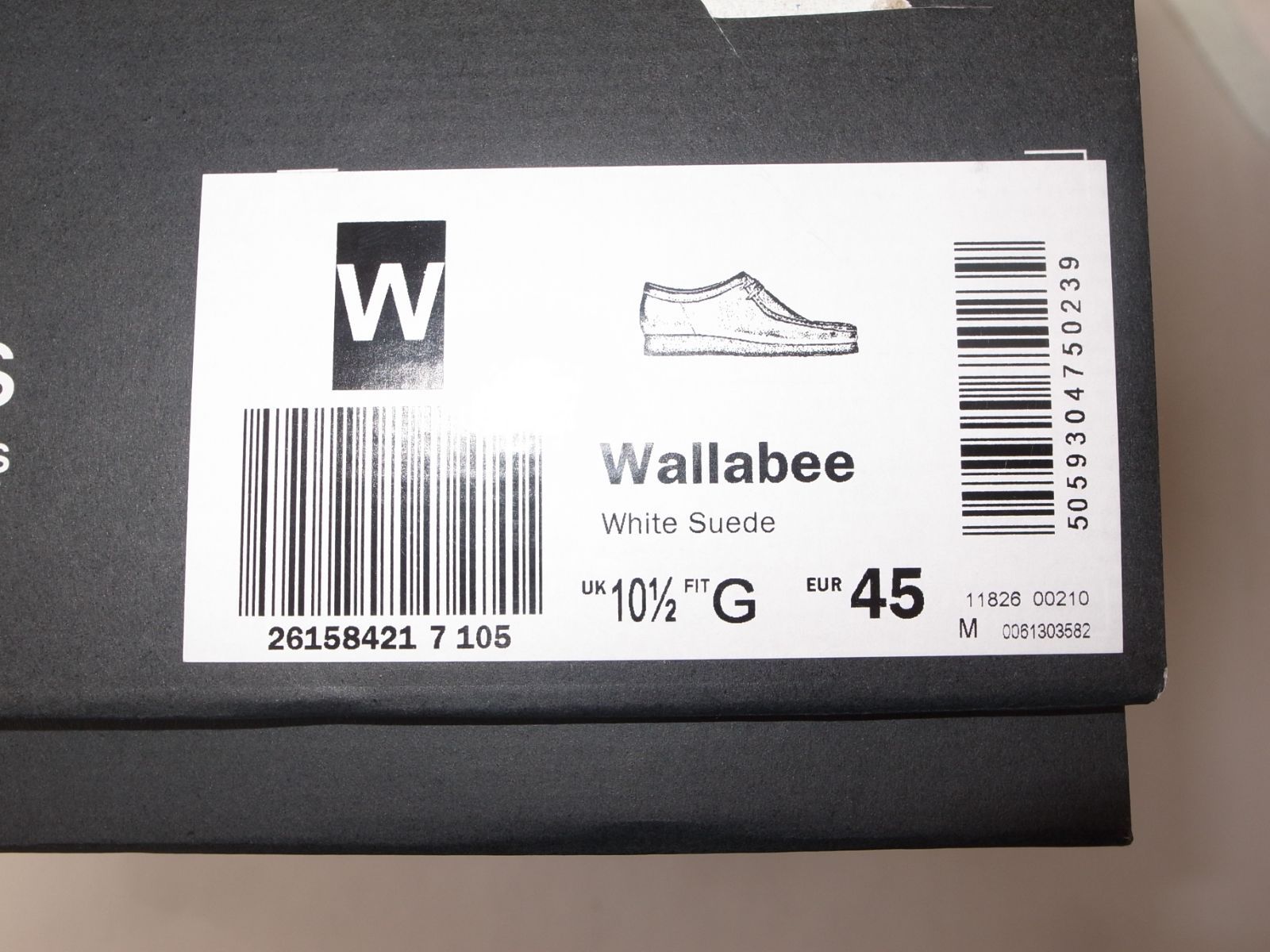 Clarks クラークス ワラビー white suede UK 10 5 28 cm