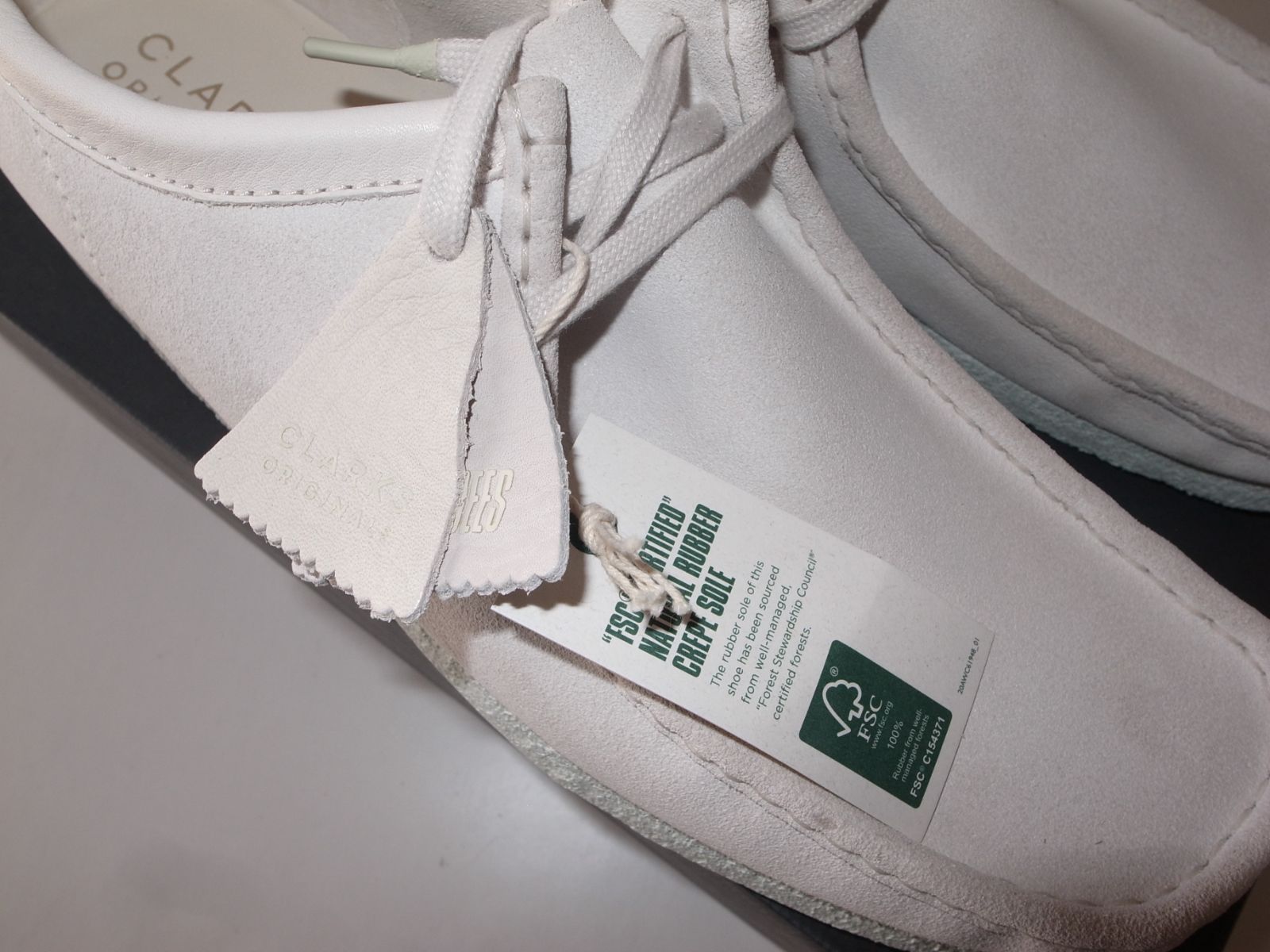  Clarks クラークス ワラビー white suede UK 10 5 28 cm その他 靴