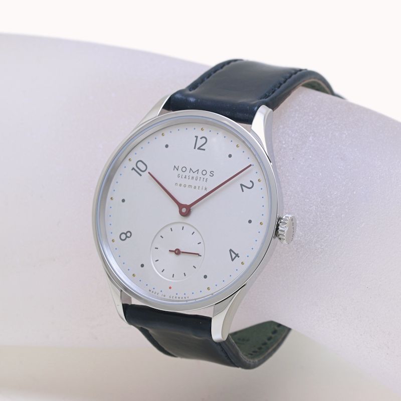 NOMOS ノモス グラスヒュッテ Glashutte ミニマティック 磨き済 腕時計 ボーイズ ステンレススチールx牛革 40181