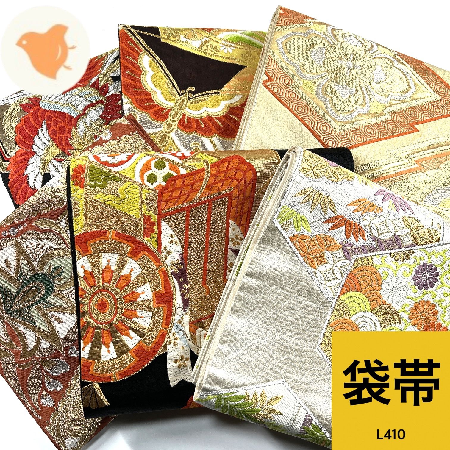 袋帯 6本 正絹 帯まとめ売り 同梱購入歓迎 リメイク用 着付け練習用