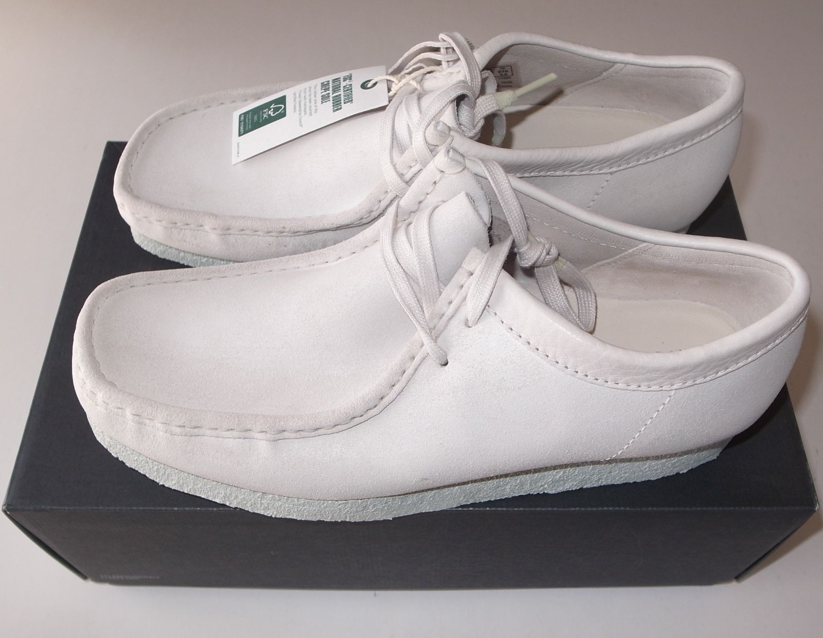 Clarks クラークス ワラビー white suede UK 9.5 27.5 cm