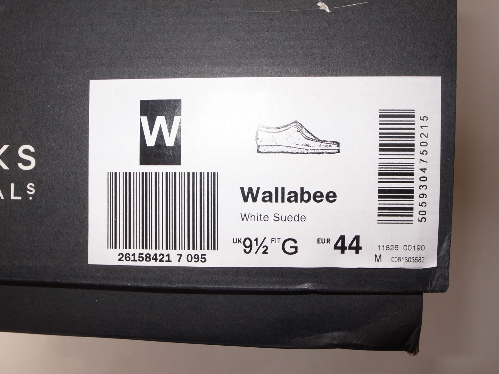Clarks クラークス ワラビー white suede UK 9 5 27 cm
