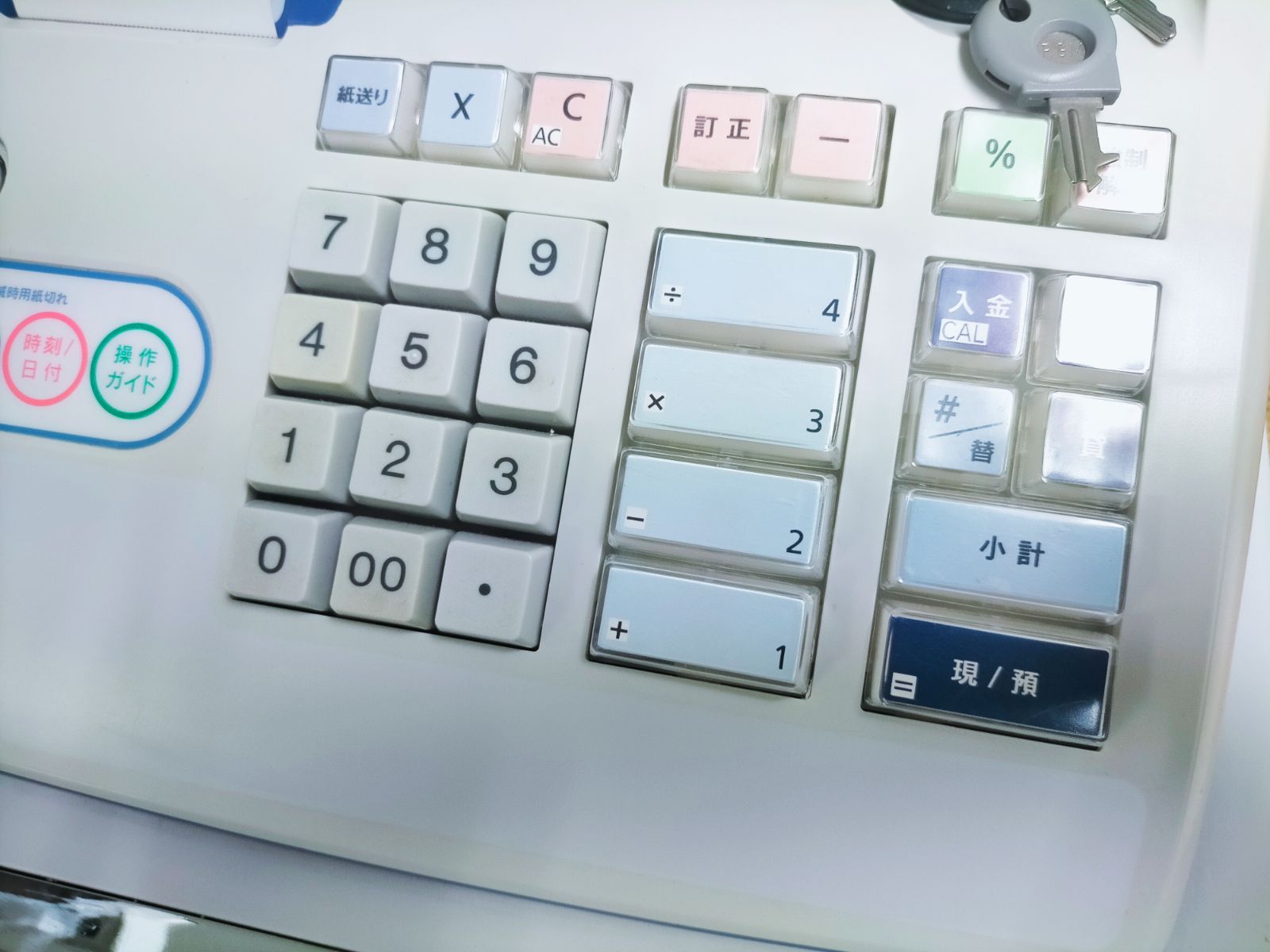 カシオレジスター TE-M80 中古品 人気機種感熱紙 送料無料 999039