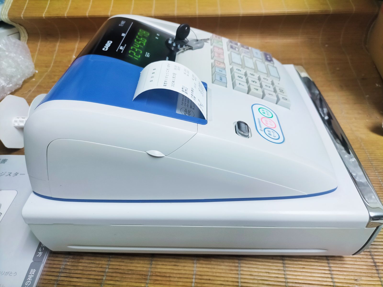 カシオレジスター TE-M80 中古品 人気機種感熱紙 送料無料 999039