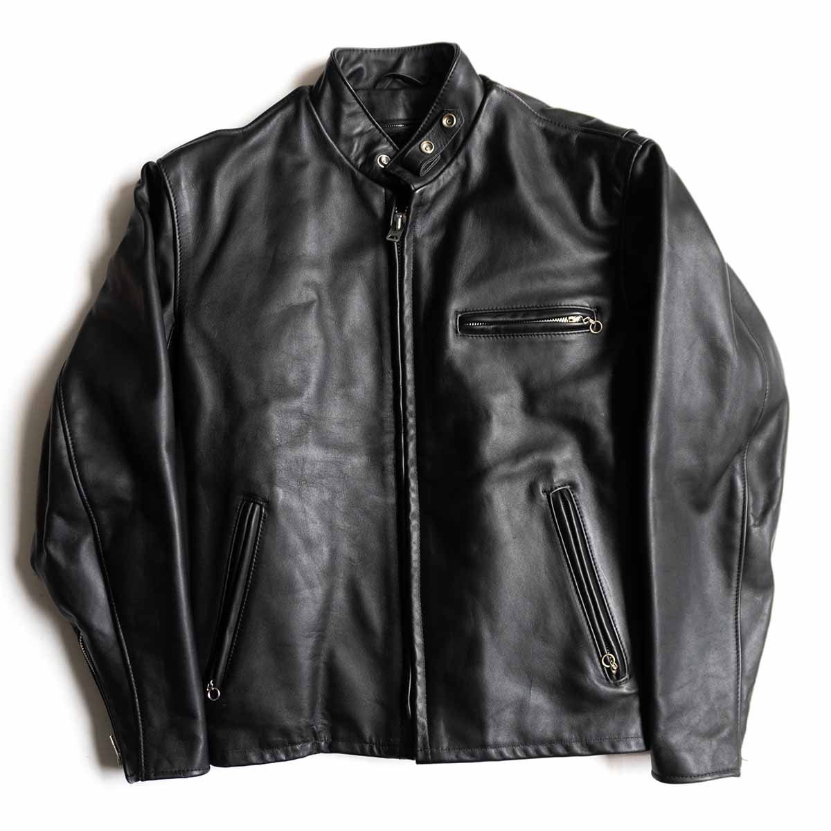 SALE/ブラック牛革ジャケット /ボア付き タイムセール ZARA ボアレザー