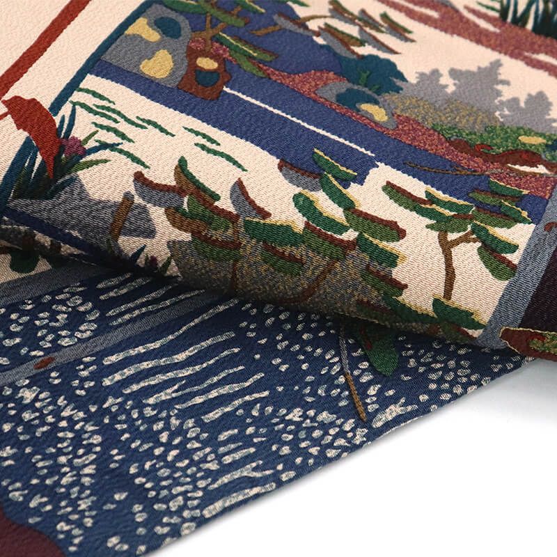 全通柄 ベージュ