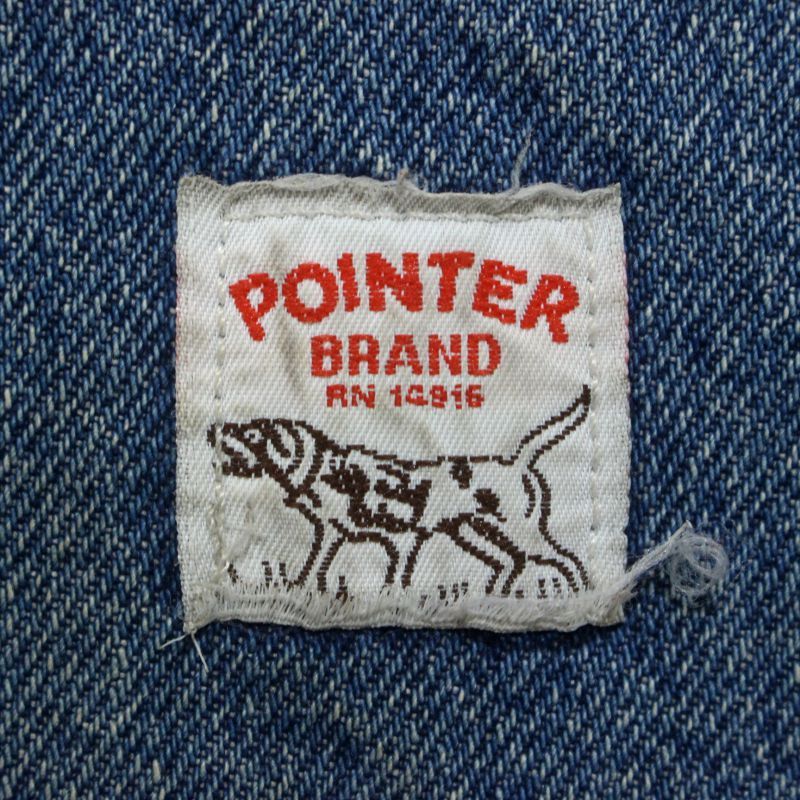 80s USA製 vintage POINTER 裏地ブランケット デニム カバーオール