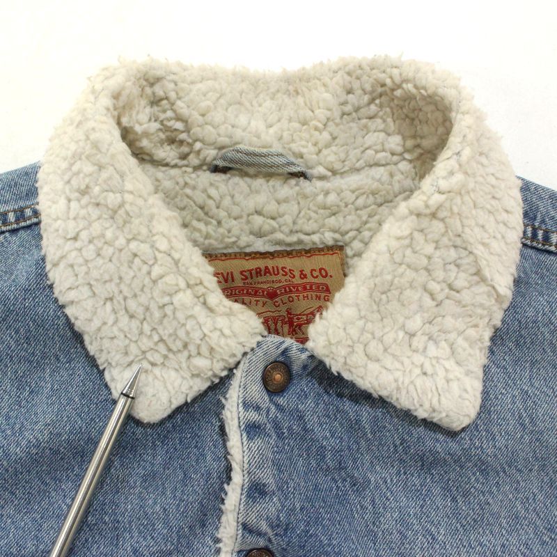 00s Levi's 裏地ボア デニムジャケット メンズ 表記XLサイズ - メルカリ