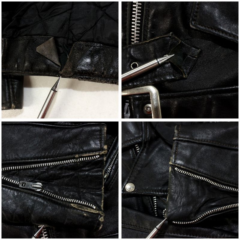 80s USA製 vintage schott PERFECTO バイカータグ前期 ダブル