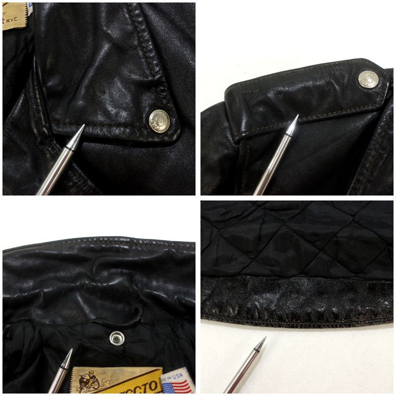 【80s】SCHOTT PERFECTO 618 ダブルライダース バイカータグ 80s USA製 vintage schott PERFECTO バイカータグ前期 ダブル