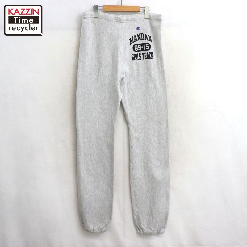 80 s Champion リバースウィーブ カプセル 3段プリント スウェット パンツ メンズ 表記Mサイズ