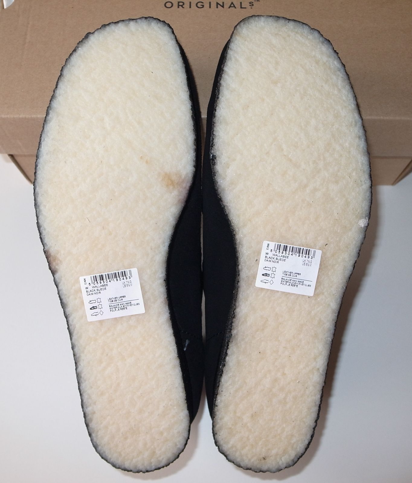  Clarks クラークス ワラビー black UK 7 5 25 cm その他 靴